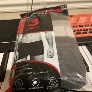 Men’s  Fourcast  Boxer Briefs 3 Pices  Black And Gray Color